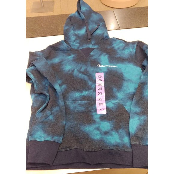 CHAMPION Women Hoodie Kangaroo Pocket Blue - Picture 8 of 8